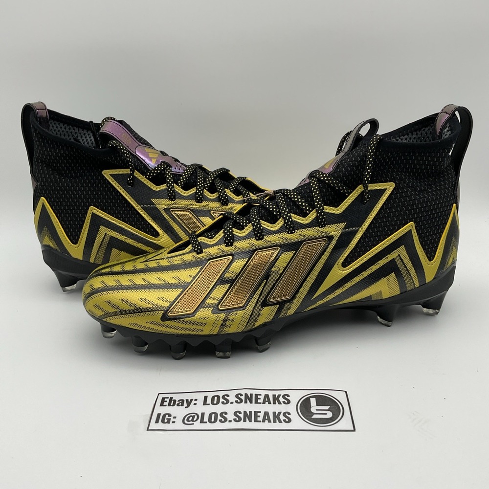 Size 11.5-Adidas Freak 23 Inline Men's Football Cleats Black/Gold (HP2246)‎